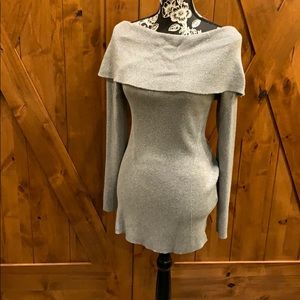 White House Black Market silver sweater